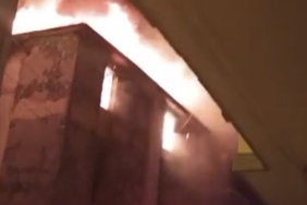 Gaziantep’te 4 Katlı Bina Alevlere Teslim Oldu