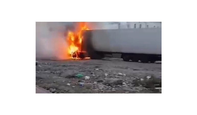 Şanlıurfa’da Korku Dolu Tır Yangını