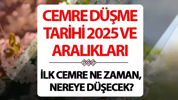 Cemreler ne zaman düşüyor 2025? 2025 Cemre Düşme Tarihleri