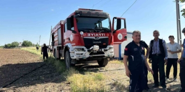 Ekili Alan Yanında Çıkan Yangın Korkuttu