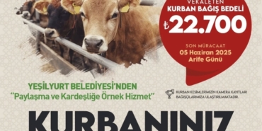 Yeşilyurt Belediyesi’nden Kurban Bağışı Hizmeti