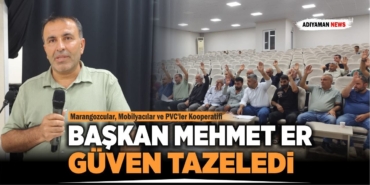 Başkan Mehmet Er Güven Tazeledi