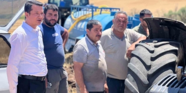 Başkan Olgun, Hasat Döneminde Çiftçileri Yalnız Bırakmadı