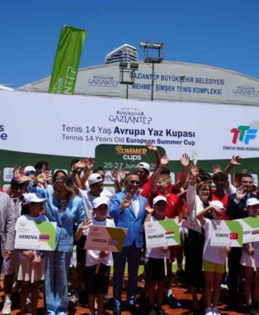 Gaziantep’te Uluslararası Tenis 14 Yaş Avrupa Yaz Kupası’nın Açılışı Yapıldı