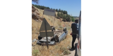 Otomobil Takla Attı, Sürücü Yaralandı