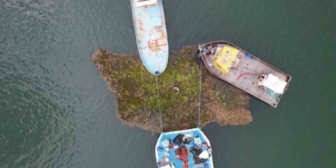 Tabiat Varlığı Yüzen Adalar Baraj Ortasına Sabitleniyor