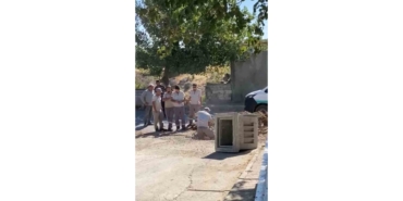 Doğalgaz Borusu Zarar Gördü, Korku Dolu Anlar Yaşandı