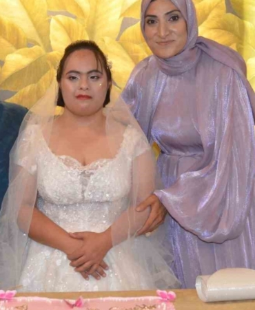 Down Sendromlu Nisan Nur’un Gelinlik Hayali Gerçek Oldu