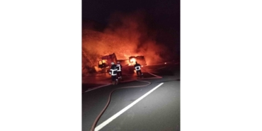 Şanlıurfa’da Devrilen Akaryakıt Tankeri Yandı