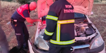 Şarampole Yuvarlanıp Alev Aldı: 1 Yaralı