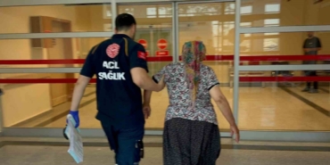 Yılanın Isırdığı Kadın Hastaneye Kaldırıldı