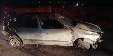 Siverek’te Takla Atan Otomobilin Sürücüsü Yaralandı