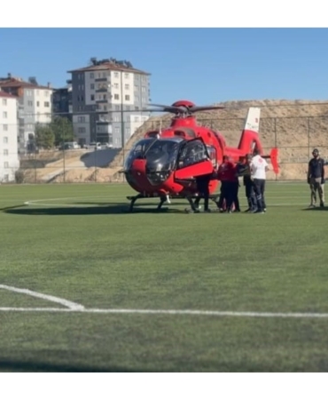 Beyin Kanaması Geçiren Vatandaşın İmdadına Ambulans Helikopter Yetişti