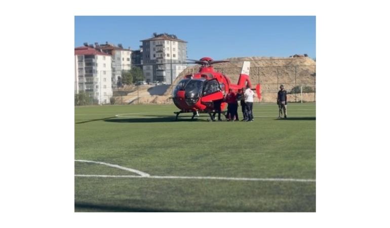 Beyin Kanaması Geçiren Vatandaşın İmdadına Ambulans Helikopter Yetişti