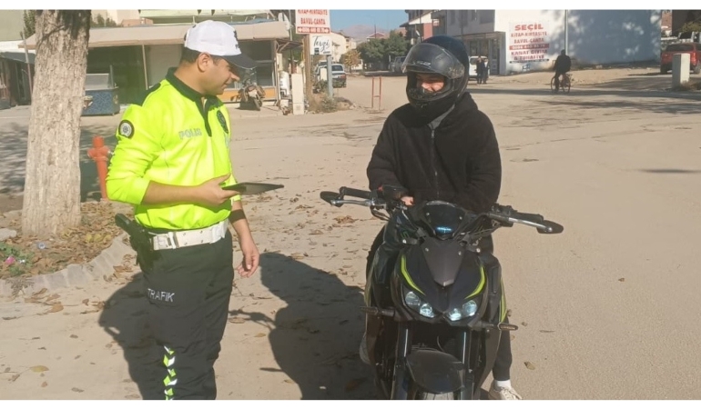 Gölbaşı’nda Motosiklet Denetimi Devam Ediyor