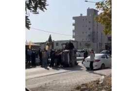 Otomobille Çarpışan Araç Devrildi: 1 Yaralı